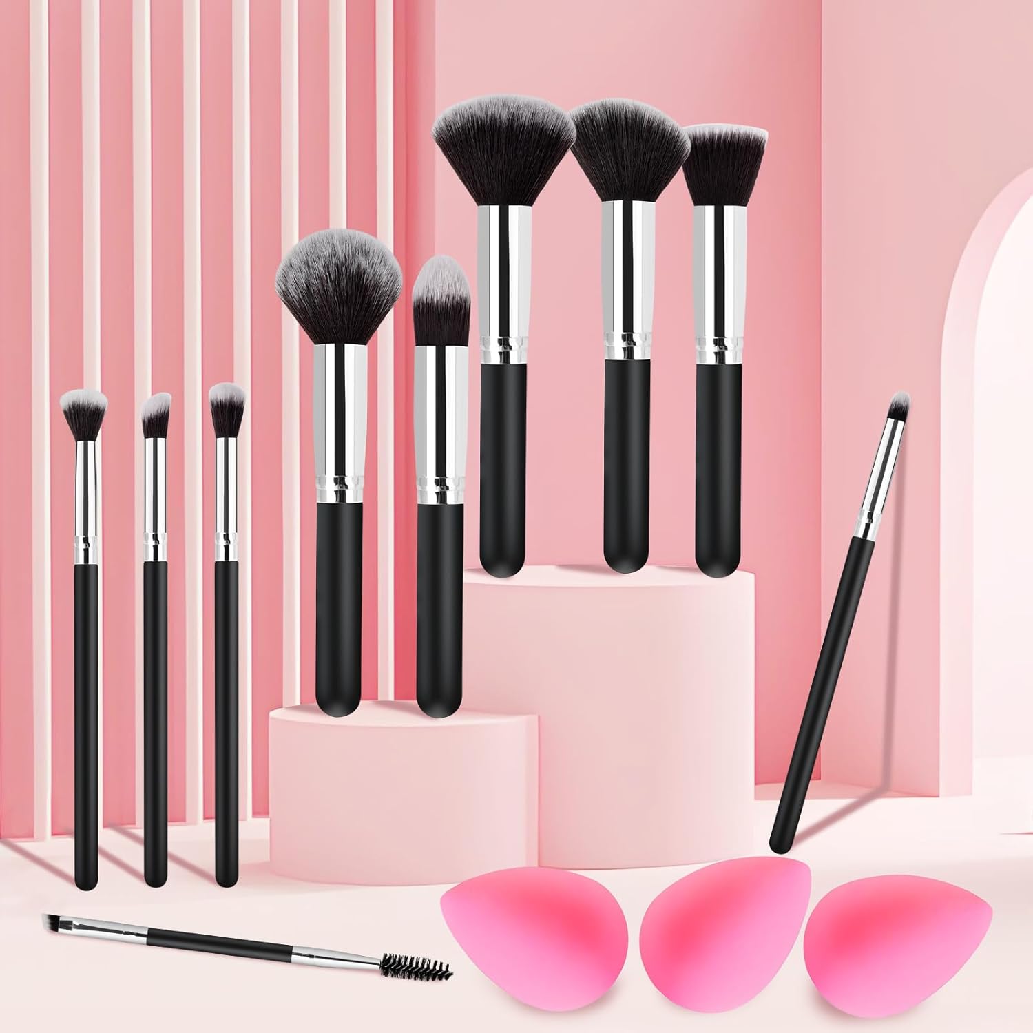 13-Piece Professional Makeup Brush Set