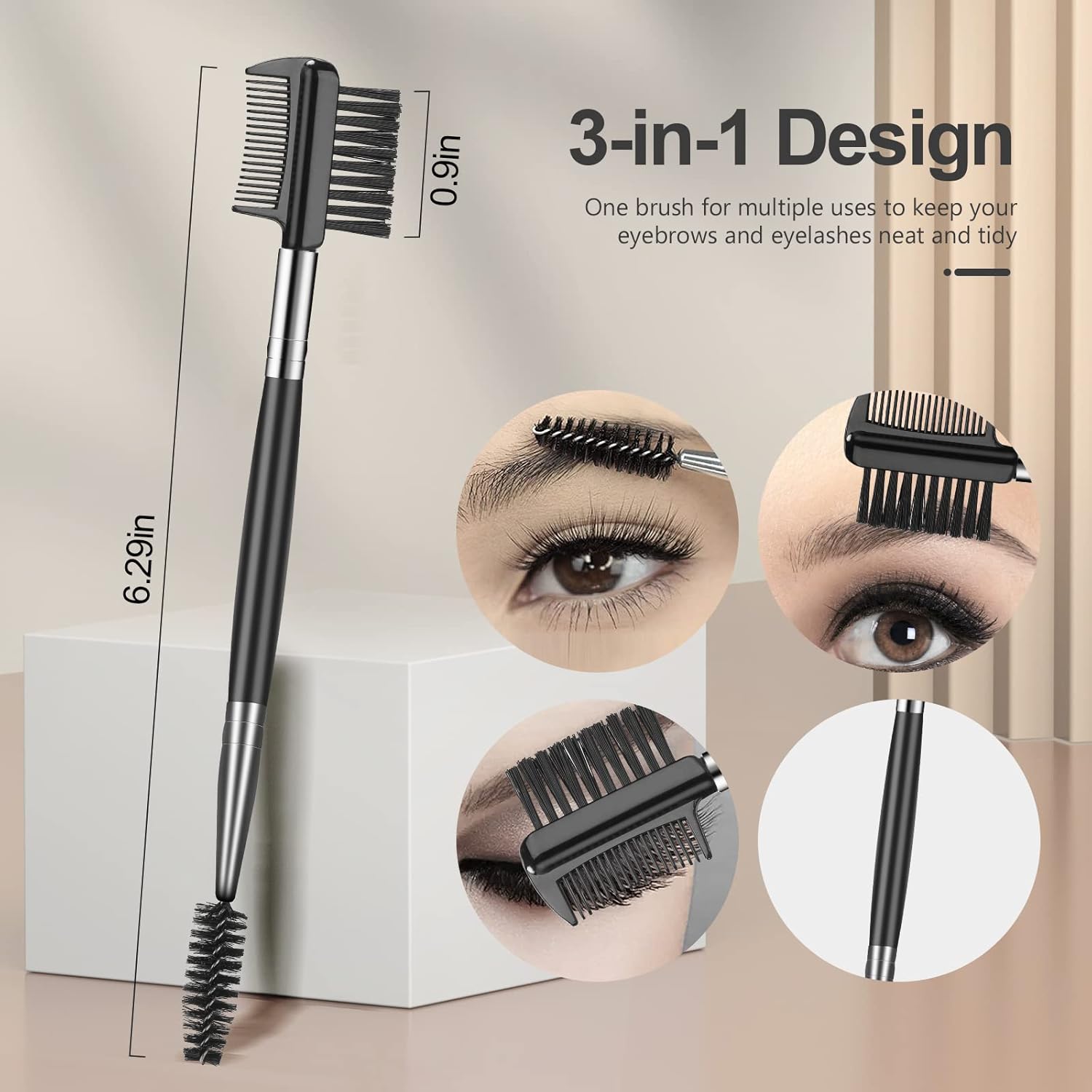 Dual-Use Eyelash & Eyebrow Brush