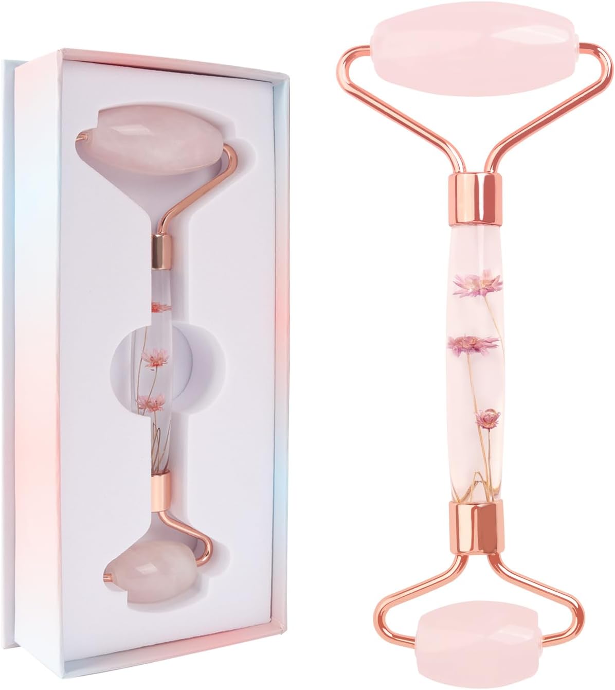 Rose Quartz Facial Roller