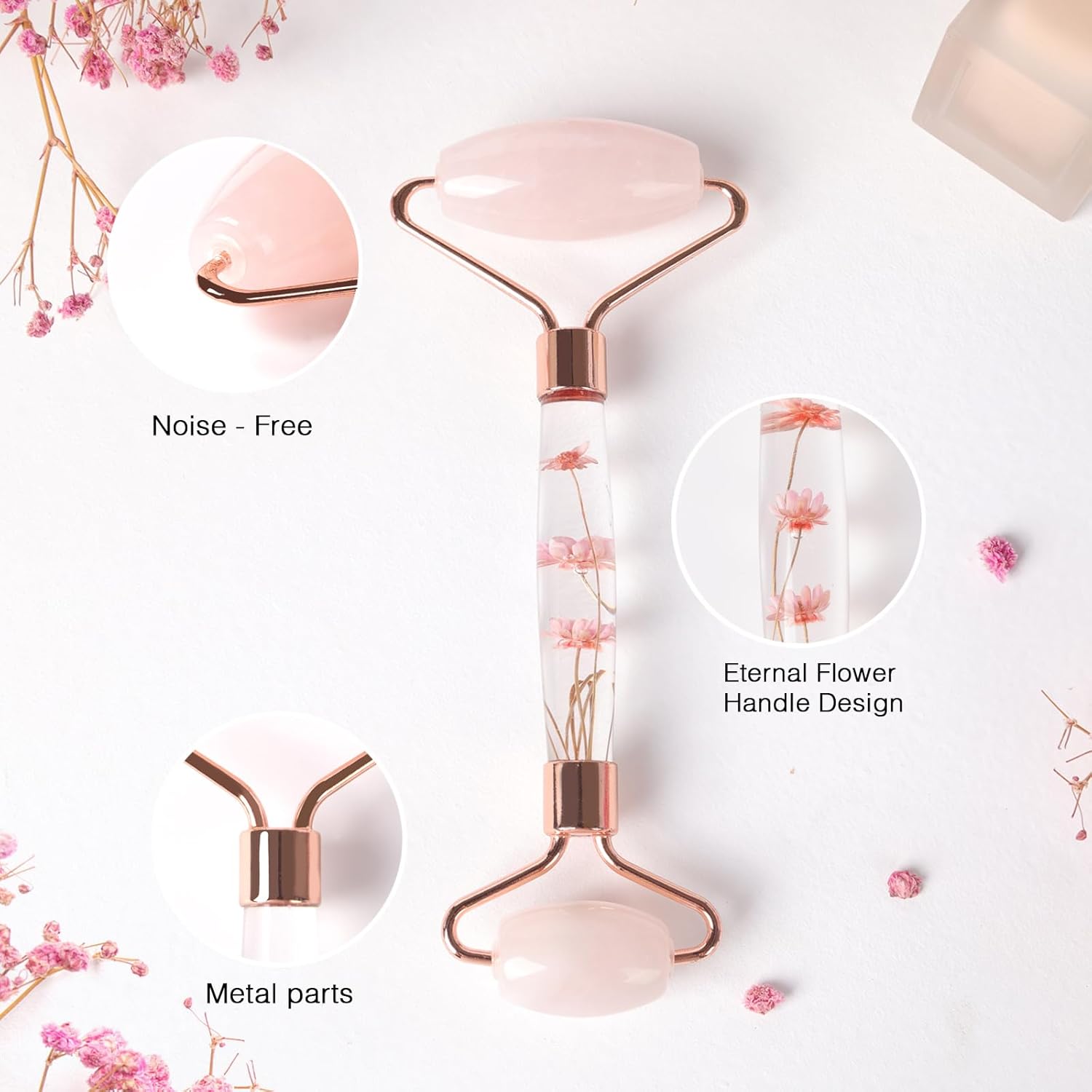 Rose Quartz Facial Roller