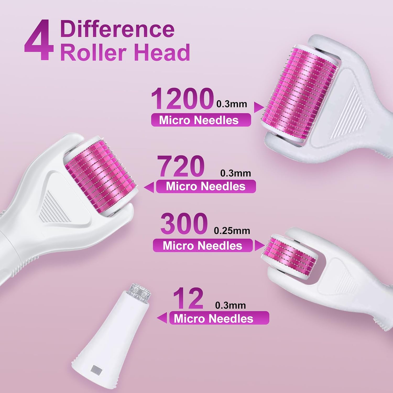 6-in-1 Microneedle Derma Roller Set