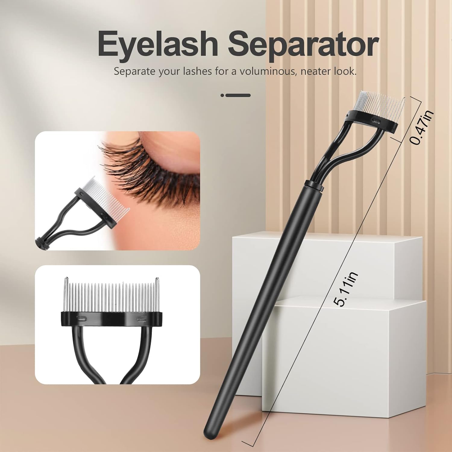 Dual-Use Eyelash & Eyebrow Brush