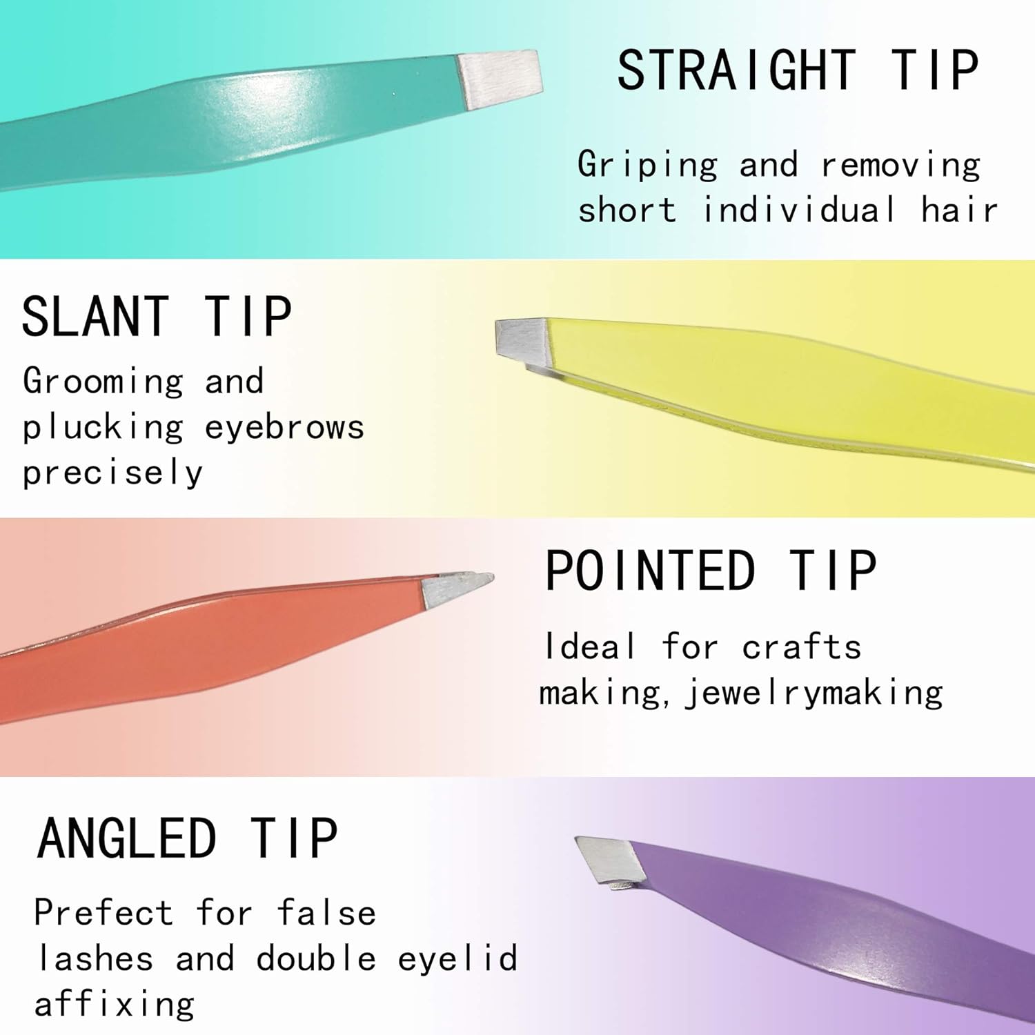 Mini Eyebrow Tweezer Set